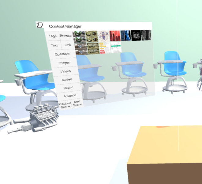 Virtual Reality Class Room with Rich Media
