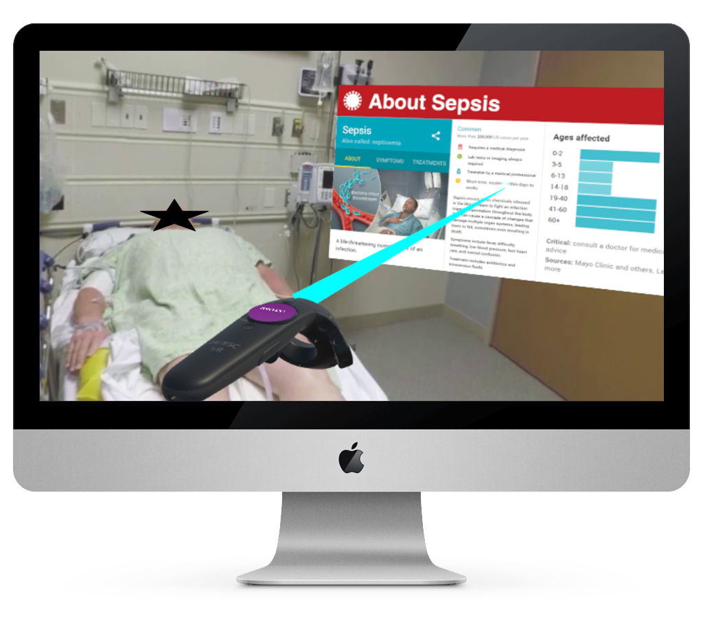 Mixed Reality SEPSIS training in virtual healthcare environment